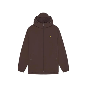 Lyle and Scott Men's Lyle & Scott Branded Deep Mahogany Hooded Short Brown Lightweight Jacket - Size: 42/Regular Lyle and Scott Men's Lyle & Scott Branded Deep Mahogany Hooded Short Brown Lightweight Jacket - Size: 42/Regular