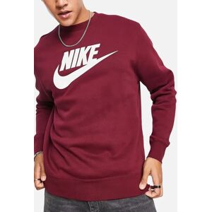 Men's NIKE DQ4912 Mens Sweatshirt Sportswear Club Fleece Crew Neck Pullover Jumper New - Red - Size: 42 Men's NIKE DQ4912 Mens Sweatshirt Sportswear Club Fleece Crew Neck Pullover Jumper New - Red - Size: 42