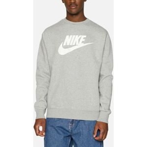 Men's NIKE DQ4912 Mens Sweatshirt Sportswear Club Fleece Crew Neck Pullover Jumper New - Grey - Size: 42 Men's NIKE DQ4912 Mens Sweatshirt Sportswear Club Fleece Crew Neck Pullover Jumper New - Grey - Size: 42