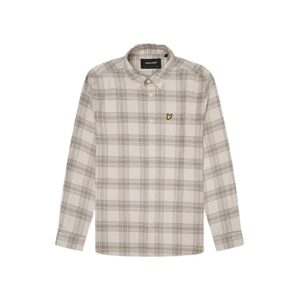 Lyle and Scott Men's Lyle & Scott Tonal Check Long Sleeve Beige Flannel Shirt - Size: 38/Regular Lyle and Scott Men's Lyle & Scott Tonal Check Long Sleeve Beige Flannel Shirt - Size: 38/Regular