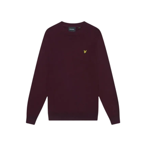 Lyle and Scott Men's Lyle & Scott Crew Neck Rich Burgundy Pull Over Jumper - Red - Size: XL Lyle and Scott Men's Lyle & Scott Crew Neck Rich Burgundy Pull Over Jumper - Red - Size: XL