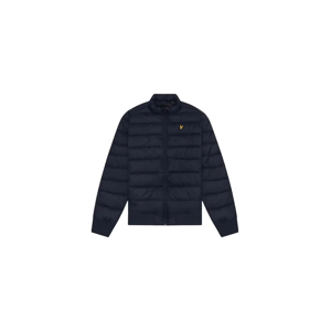 Lyle and Scott Men's Lyle & Scott Branded Dark Navy Blue Funnel Neck Wadded Jacket - Black - Size: 38/Regular Lyle and Scott Men's Lyle & Scott Branded Dark Navy Blue Funnel Neck Wadded Jacket - Black - Size: 38/Regular