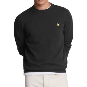 Lyle and Scott Men's Lyle & Scott Crew Neck Gunmetal Grey Pull Over Jumper - Black - Size: XXL Lyle and Scott Men's Lyle & Scott Crew Neck Gunmetal Grey Pull Over Jumper - Black - Size: XXL