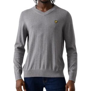 Lyle and Scott Men's Lyle & Scott V-Neck Mid Grey Pull Over Jumper - Size: 40 Lyle and Scott Men's Lyle & Scott V-Neck Mid Grey Pull Over Jumper - Size: 40