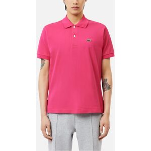 Men's Lacoste L1212 Mens Polo T Shirts Classic Fit Short Sleeve Casual Sports Golf Tee - Pink - Size: 38 Men's Lacoste L1212 Mens Polo T Shirts Classic Fit Short Sleeve Casual Sports Golf Tee - Pink - Size: 38