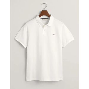 GANT Men's Embroidered Archive Shield Polo Shirt - White - Size: 38 GANT Men's Embroidered Archive Shield Polo Shirt - White - Size: 38