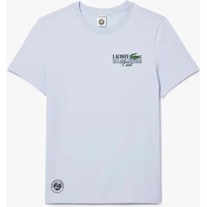 Lacoste Men's Roland-Garros Edition Cotton Tennis T-Shirt - Blue - Size: 38 Lacoste Men's Roland-Garros Edition Cotton Tennis T-Shirt - Blue - Size: 38