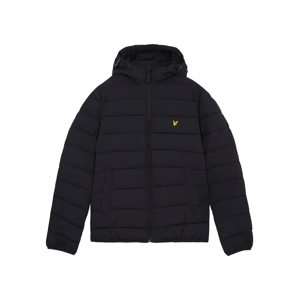 Lyle and Scott Men's Lyle & Scott Branded Dark Navy Hooded Puffer Jacket - Black - Size: 40/Regular Lyle and Scott Men's Lyle & Scott Branded Dark Navy Hooded Puffer Jacket - Black - Size: 40/Regular
