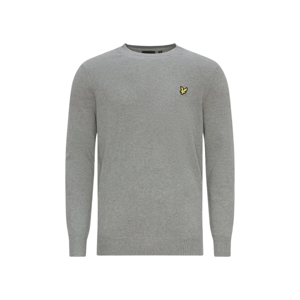 Lyle and Scott Men's Lyle & Scott Cotton Merino Crew Neck Jumper Grey Sweater - Size: 36 Lyle and Scott Men's Lyle & Scott Cotton Merino Crew Neck Jumper Grey Sweater - Size: 36