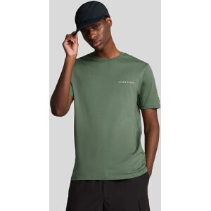 Lyle And Scott Men's Embroidered Logo Cotton T-Shirt - Green - Size: 42 Lyle And Scott Men's Embroidered Logo Cotton T-Shirt - Green - Size: 42