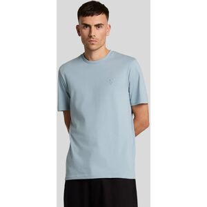 Lyle And Scott Men's Cotton Crew Neck T-Shirt - Blue - Size: 42 Lyle And Scott Men's Cotton Crew Neck T-Shirt - Blue - Size: 42
