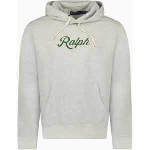 Men's Polo Ralph Lauren 'Ralph' Large Logo Hoodie Grey Heather - Size: 36 Men's Polo Ralph Lauren 'Ralph' Large Logo Hoodie Grey Heather - Size: 36