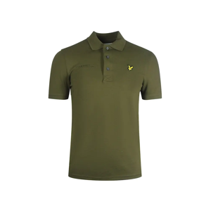 Lyle and Scott Men's Lyle & Scott Olive Green Co-ordinate Print Logo Short Sleeved Polo Shirt - Tan - Size: 40 Lyle and Scott Men's Lyle & Scott Olive Green Co-ordinate Print Logo Short Sleeved Polo Shirt - Tan - Size: 40