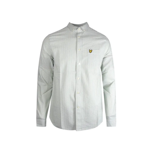 Lyle and Scott Men's Lyle & Scott Seersucker Strike Long Sleeve Green Shirt - Grey - Size: 42/Regular Lyle and Scott Men's Lyle & Scott Seersucker Strike Long Sleeve Green Shirt - Grey - Size: 42/Regular