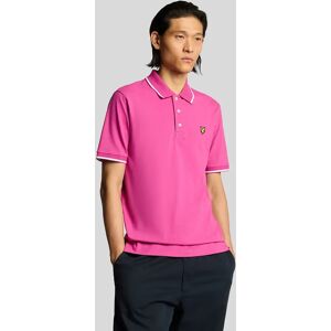 Lyle And Scott Men's Tipped Polo Shirt - Pink - Size: 36 Lyle And Scott Men's Tipped Polo Shirt - Pink - Size: 36