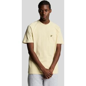 Lyle And Scott Men's Linen Blend Raglan T-Shirt - Cream - Size: 34 Lyle And Scott Men's Linen Blend Raglan T-Shirt - Cream - Size: 34