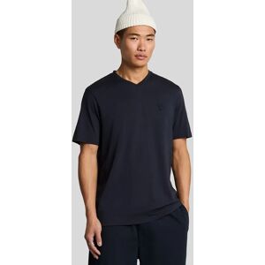 Lyle And Scott Men's Superfine Cotton V Neck T-Shirt - Navy - Size: 38 Lyle And Scott Men's Superfine Cotton V Neck T-Shirt - Navy - Size: 38