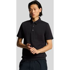 Lyle And Scott Men's Twill Texture Polo Shirt - Black - Size: Regular/34 Lyle And Scott Men's Twill Texture Polo Shirt - Black - Size: Regular/34