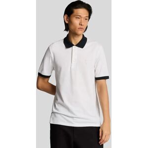 Lyle And Scott Men's Superfine Cotton Contrast Polo Shirt - White - Size: 40 Lyle And Scott Men's Superfine Cotton Contrast Polo Shirt - White - Size: 40