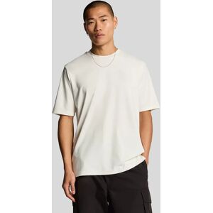 Lyle And Scott Men's Panelled Neoprene T-Shirt - Cream - Size: 38 Lyle And Scott Men's Panelled Neoprene T-Shirt - Cream - Size: 38