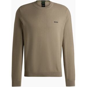 Men's Hugo Boss Men's Beige Momentum Knitted Jumper - Tan - Size: 44 Men's Hugo Boss Men's Beige Momentum Knitted Jumper - Tan - Size: 44