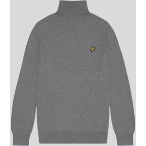 Lyle And Scott Men's Cotton Merino Turtleneck Jumper - Grey - Size: XL Lyle And Scott Men's Cotton Merino Turtleneck Jumper - Grey - Size: XL