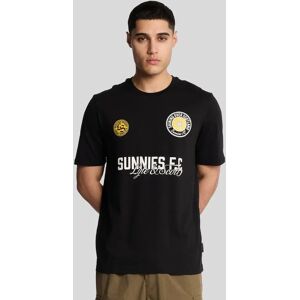 Lyle And Scott Men's Sunnies FC Graphic T-Shirt - Black - Size: 34 Lyle And Scott Men's Sunnies FC Graphic T-Shirt - Black - Size: 34