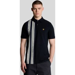 Lyle And Scott Men's Deck Stripe Polo Shirt - Navy - Size: 34 Lyle And Scott Men's Deck Stripe Polo Shirt - Navy - Size: 34
