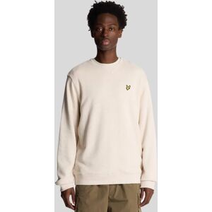 Lyle And Scott Men's Heathered Crew Neck Sweatshirt - Cream - Size: 34 Lyle And Scott Men's Heathered Crew Neck Sweatshirt - Cream - Size: 34