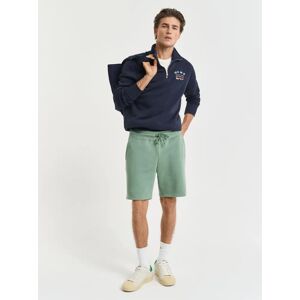 Men's GANT Regular Fit Shield Logo Sweat Shorts - 362 Kalamata Green - Size: 37/36/32 Men's GANT Regular Fit Shield Logo Sweat Shorts - 362 Kalamata Green - Size: 37/36/32