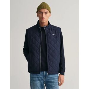 Men's GANT Mens Quilted Windcheater Vest - 433 Evening Blue - Navy - Size: 44/Regular Men's GANT Mens Quilted Windcheater Vest - 433 Evening Blue - Navy - Size: 44/Regular