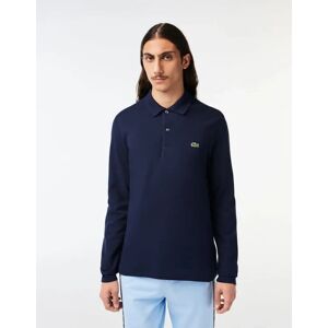 Men's Lacoste Original L.12.12 Mens Long Sleeve Cotton Polo Shirt - Navy Blue 166 - Size: 38 Men's Lacoste Original L.12.12 Mens Long Sleeve Cotton Polo Shirt - Navy Blue 166 - Size: 38