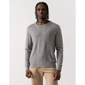 Men's Tommy Hilfiger Core Essential Cotton Crew Mens Sweatshirt - Medium Grey Heather - Size: 42 Men's Tommy Hilfiger Core Essential Cotton Crew Mens Sweatshirt - Medium Grey Heather - Size: 42