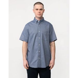 Men's GANT Mens Regular Fit Short Sleeve Oxford Shirt - 423 Persian Blue - Size: 42/Regular Men's GANT Mens Regular Fit Short Sleeve Oxford Shirt - 423 Persian Blue - Size: 42/Regular