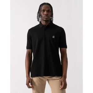 Men's Armani Exchange Mens Embroidered A X Monogram Short Sleeve Polo Shirt - Black UC001 - Size: 38/Regular Men's Armani Exchange Mens Embroidered A X Monogram Short Sleeve Polo Shirt - Black UC001 - Size: 38/Regular