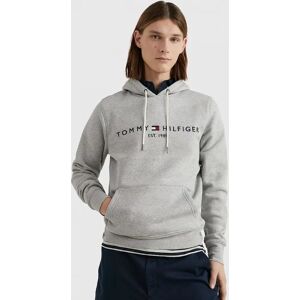 Men's Tommy Hilfiger Mens Core Tommy Logo Hoodie - Cloud Heather - Grey - Size: 38 Men's Tommy Hilfiger Mens Core Tommy Logo Hoodie - Cloud Heather - Grey - Size: 38