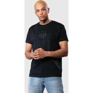 Men's GANT Tonal Archive Shield Mens T-Shirt - 5 Black - Size: 40 Men's GANT Tonal Archive Shield Mens T-Shirt - 5 Black - Size: 40