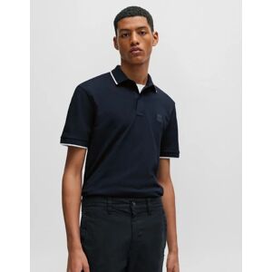 Hugo Boss Men's BOSS Orange Passertip Mens Short Sleeve Polo Shirt With Tipped Collar - Dark Blue 404 - Navy - Size: S Hugo Boss Men's BOSS Orange Passertip Mens Short Sleeve Polo Shirt With Tipped Collar - Dark Blue 404 - Navy - Size: S