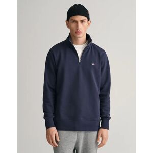 Men's GANT Mens Regular Fit Shield Logo Half Zip Sweatshirt NOS - 433 Evening Blue - Navy - Size: 50 Men's GANT Mens Regular Fit Shield Logo Half Zip Sweatshirt NOS - 433 Evening Blue - Navy - Size: 50