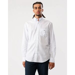 Men's GANT Regular Fit Poplin Shield Banker Shirt - 455 Light Blue - White - Size: 40/Regular Men's GANT Regular Fit Poplin Shield Banker Shirt - 455 Light Blue - White - Size: 40/Regular