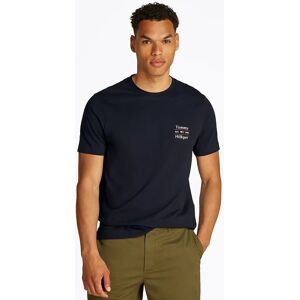 Men's Tommy Hilfiger Stack Mens T Shirt - Desert Sky - Blue/Black - Size: 40 Men's Tommy Hilfiger Stack Mens T Shirt - Desert Sky - Blue/Black - Size: 40