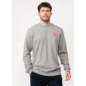 Men's Fjallraven 1960 Logo Badge Mens Sweatshirt - Grey/Melange 020-999 - Size: 44 Men's Fjallraven 1960 Logo Badge Mens Sweatshirt - Grey/Melange 020-999 - Size: 44