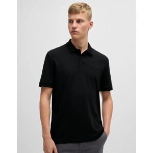 Hugo Boss Men's BOSS Orange Pe Interlock Mens Polo Shirt with Logo Print - Black 001 - Size: 42 Hugo Boss Men's BOSS Orange Pe Interlock Mens Polo Shirt with Logo Print - Black 001 - Size: 42