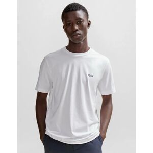 Hugo Boss Men's BOSS Green Tee Mens Stretch Cotton T-Shirt with Contrast Logo NOS - White 100 - Size: 44 Hugo Boss Men's BOSS Green Tee Mens Stretch Cotton T-Shirt with Contrast Logo NOS - White 100 - Size: 44