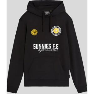 Lyle And Scott Men's Sunnies FC Graphic Pullover Hoodie - Black - Size: 34 Lyle And Scott Men's Sunnies FC Graphic Pullover Hoodie - Black - Size: 34