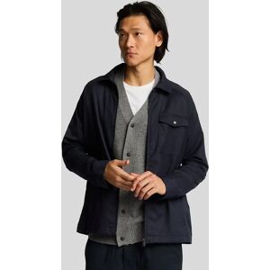 Lyle And Scott Men's Tailored Zip Through Overshirt - Navy - Size: Regular/34 Lyle And Scott Men's Tailored Zip Through Overshirt - Navy - Size: Regular/34