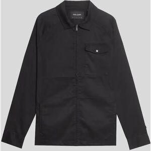 Lyle And Scott Men's Tailored Zip Through Overshirt - Black - Size: Regular/34 Lyle And Scott Men's Tailored Zip Through Overshirt - Black - Size: Regular/34