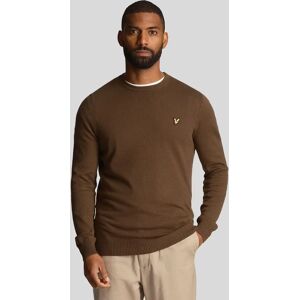 Lyle And Scott Men's Cotton Merino Crewneck Sweater - Green - Size: 38 Lyle And Scott Men's Cotton Merino Crewneck Sweater - Green - Size: 38