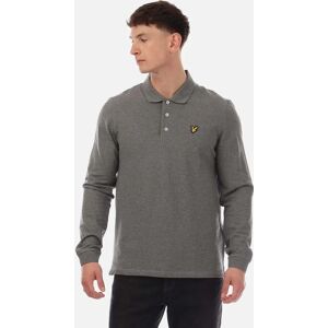 Lyle And Scott Men's Long Sleeve Polo Shirt - Grey - Size: 36 Lyle And Scott Men's Long Sleeve Polo Shirt - Grey - Size: 36