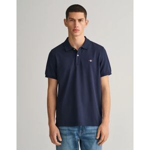 Men's GANT Mens Regular Fit Short Sleeve Shield Logo Pique Polo NOS - 433 Evening Blue - Navy - Size: Regular/50 Men's GANT Mens Regular Fit Short Sleeve Shield Logo Pique Polo NOS - 433 Evening Blue - Navy - Size: Regular/50